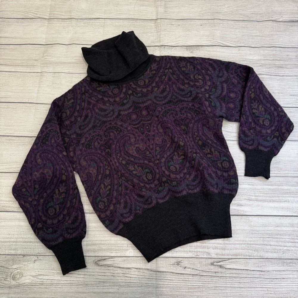 Vintage Tricots St Raphael Wool Turtleneck Sweater